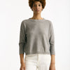 Maglia in cotone lavato grigio donna Clouds - 5