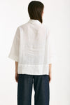 Camicia in lino bianco donna Clouds - 4