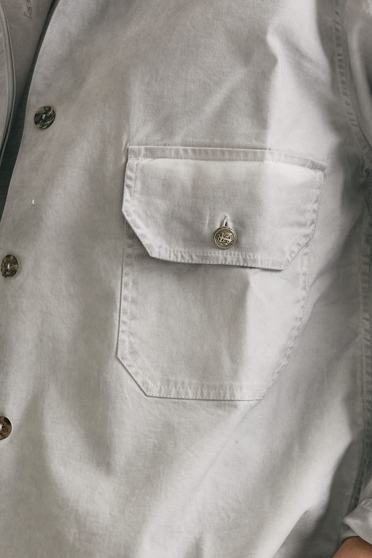 Giacca camicia grigio lavato donna Clouds - 4
