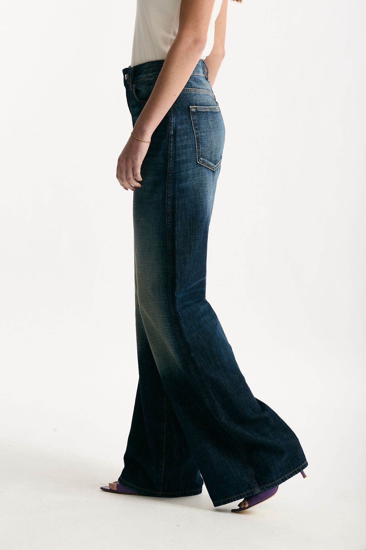 Jeans palazzo PRETENDER lavaggio scuro donna Department five - 2