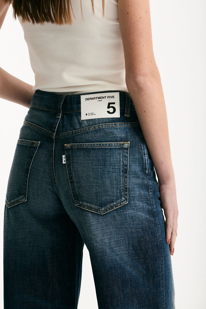 Jeans palazzo PRETENDER lavaggio scuro donna Department five - 6