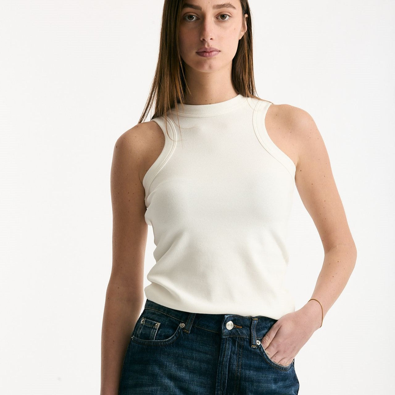 Top scollo america bianco donna Department five - 6