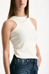 Top scollo america bianco donna Department five - 4