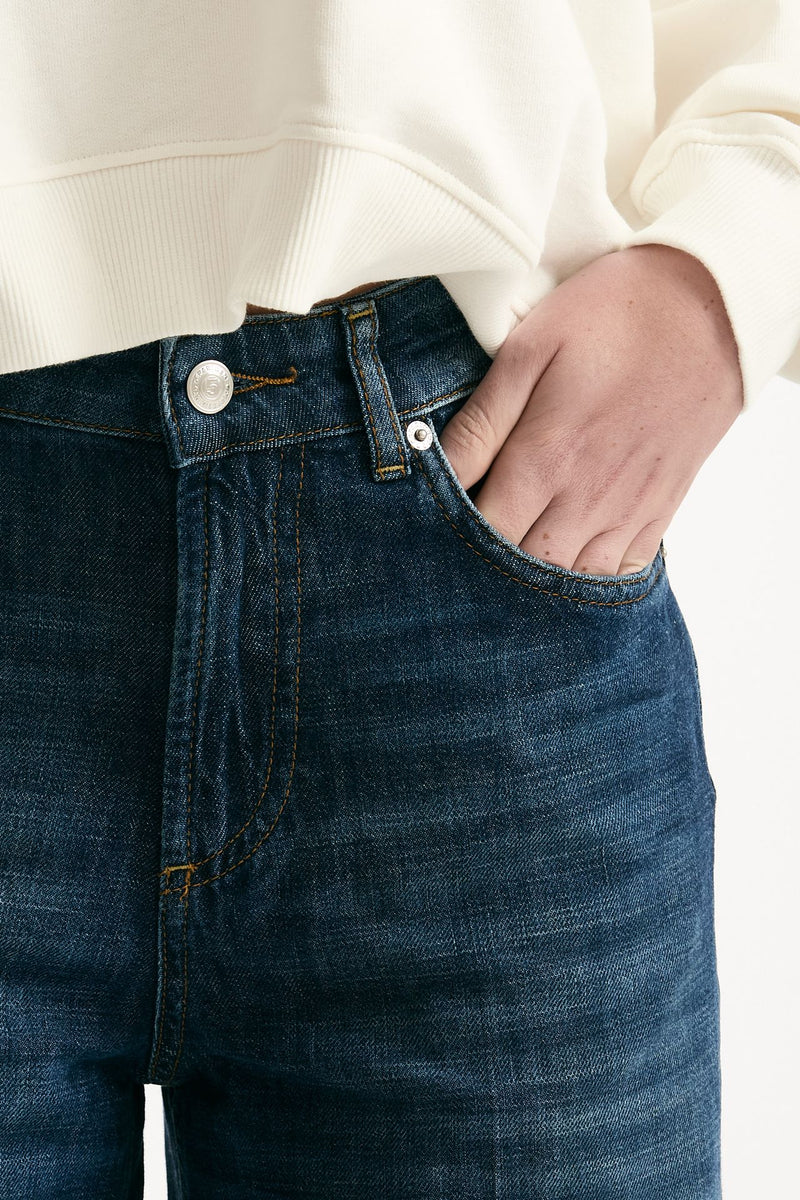 Jeans ampio BREA lavaggio scuro donna Department five - 4