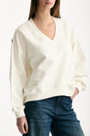 Felpa over bianco ottico donna Department five - 6