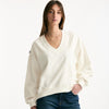 Felpa over bianco ottico donna Department five - 7