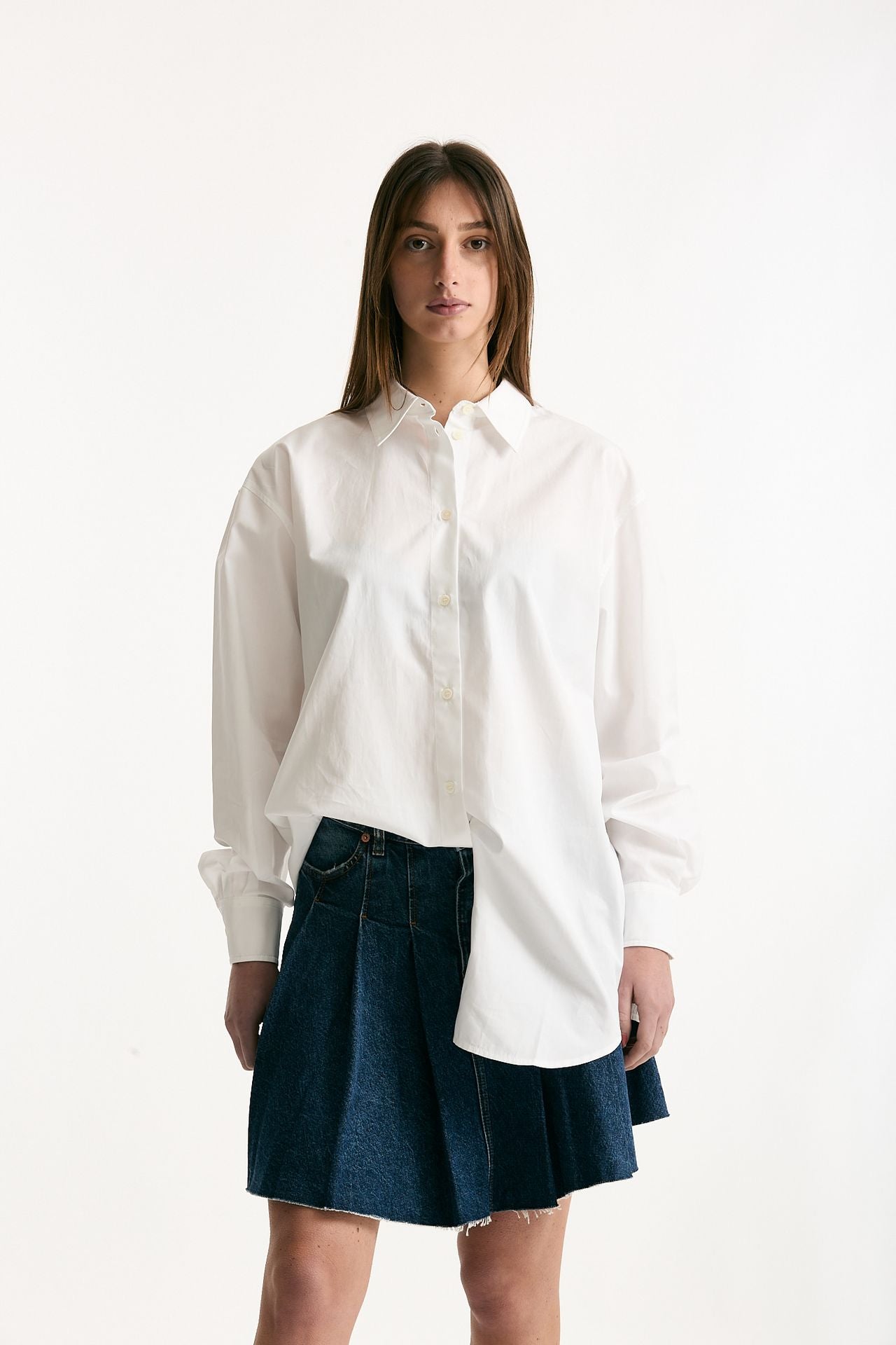 Camicia over bianco ottico donna Department five - 1