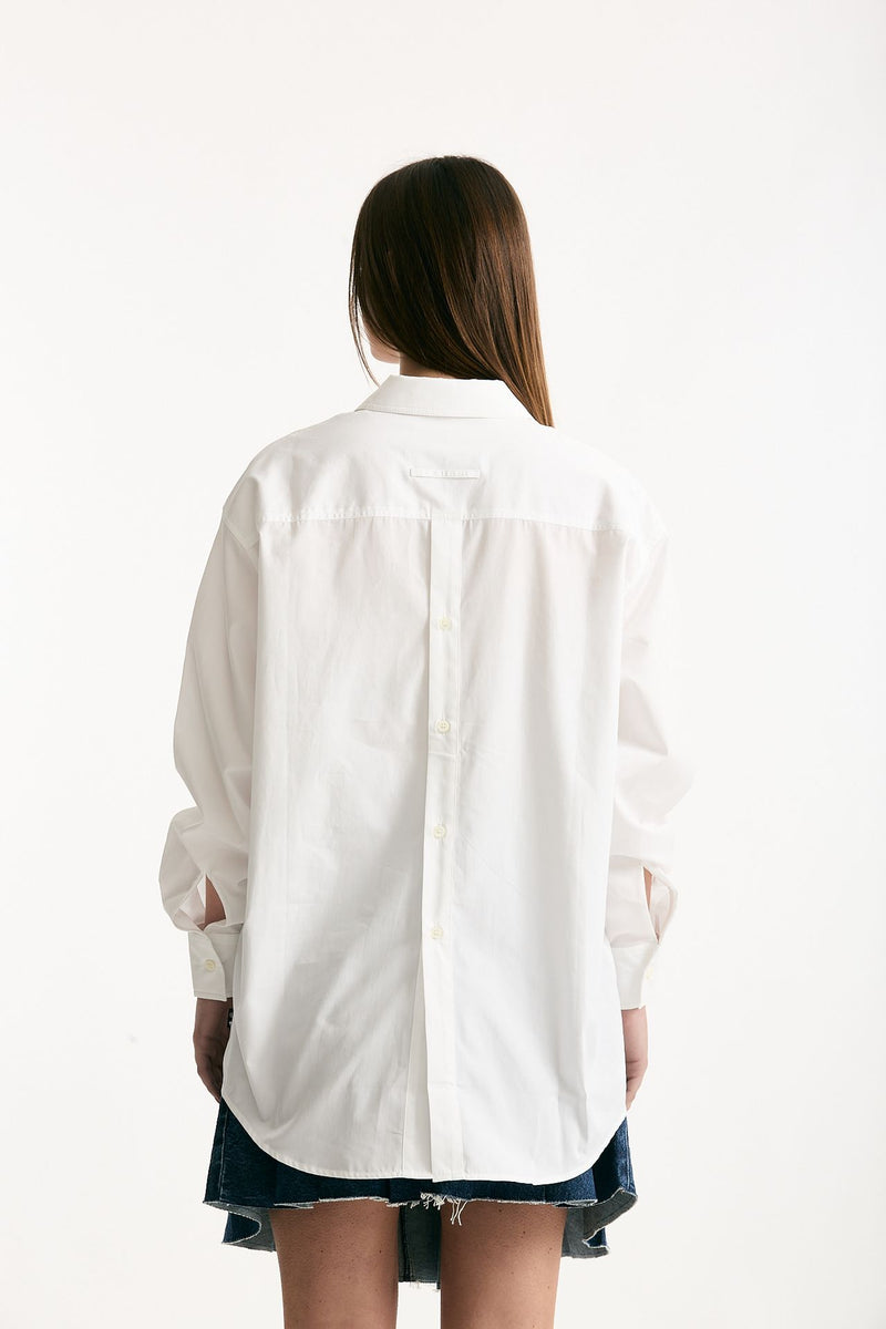 Camicia over bianco ottico donna Department five - 3