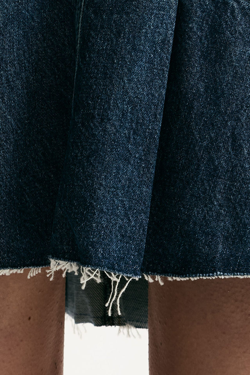 Gonna ROSS a pieghe in denim donna Department five - 3