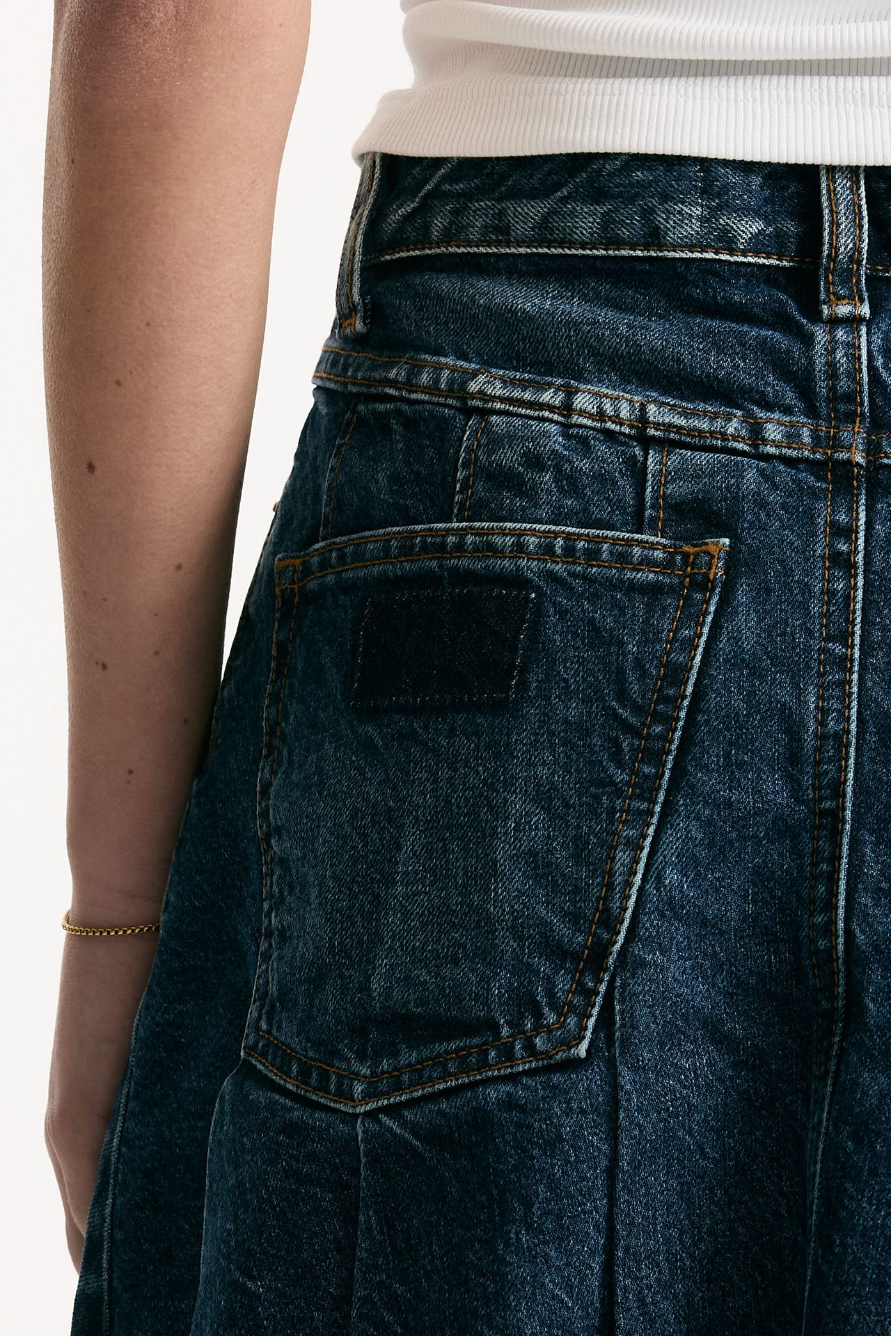Gonna ROSS a pieghe in denim donna Department five - 4