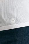 T-shirt a costine bianco donna Department five - 4