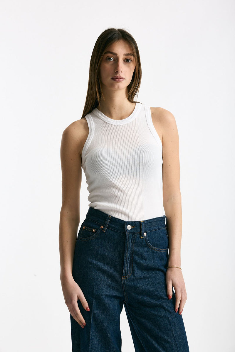Top scollo america bianco donna Department five - 1