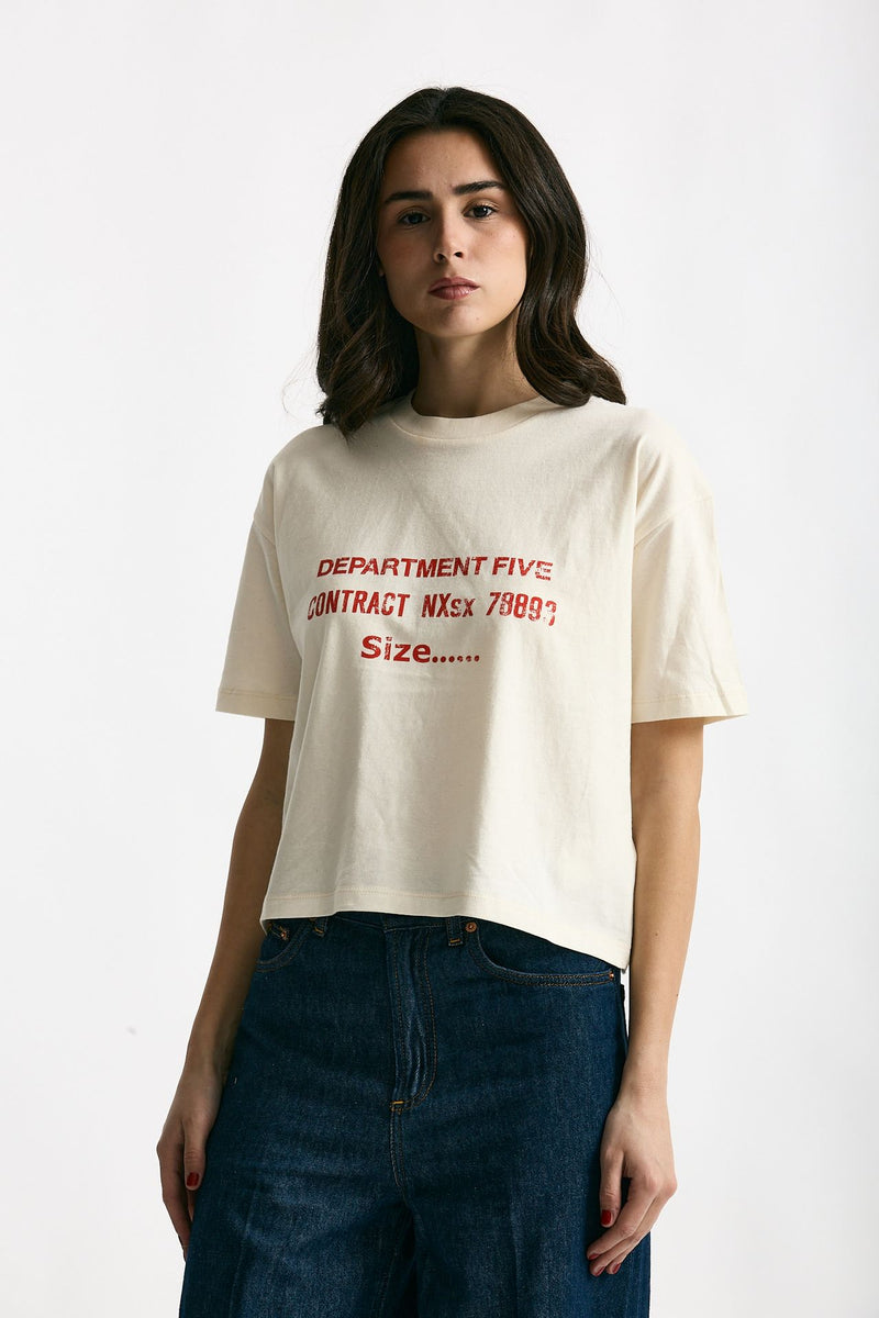 T-shirt boxy panna donna Department five - 1