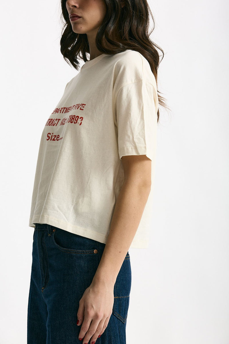 T-shirt boxy panna donna Department five - 2
