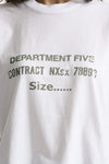T-shirt boxy bianco donna Department five - 4