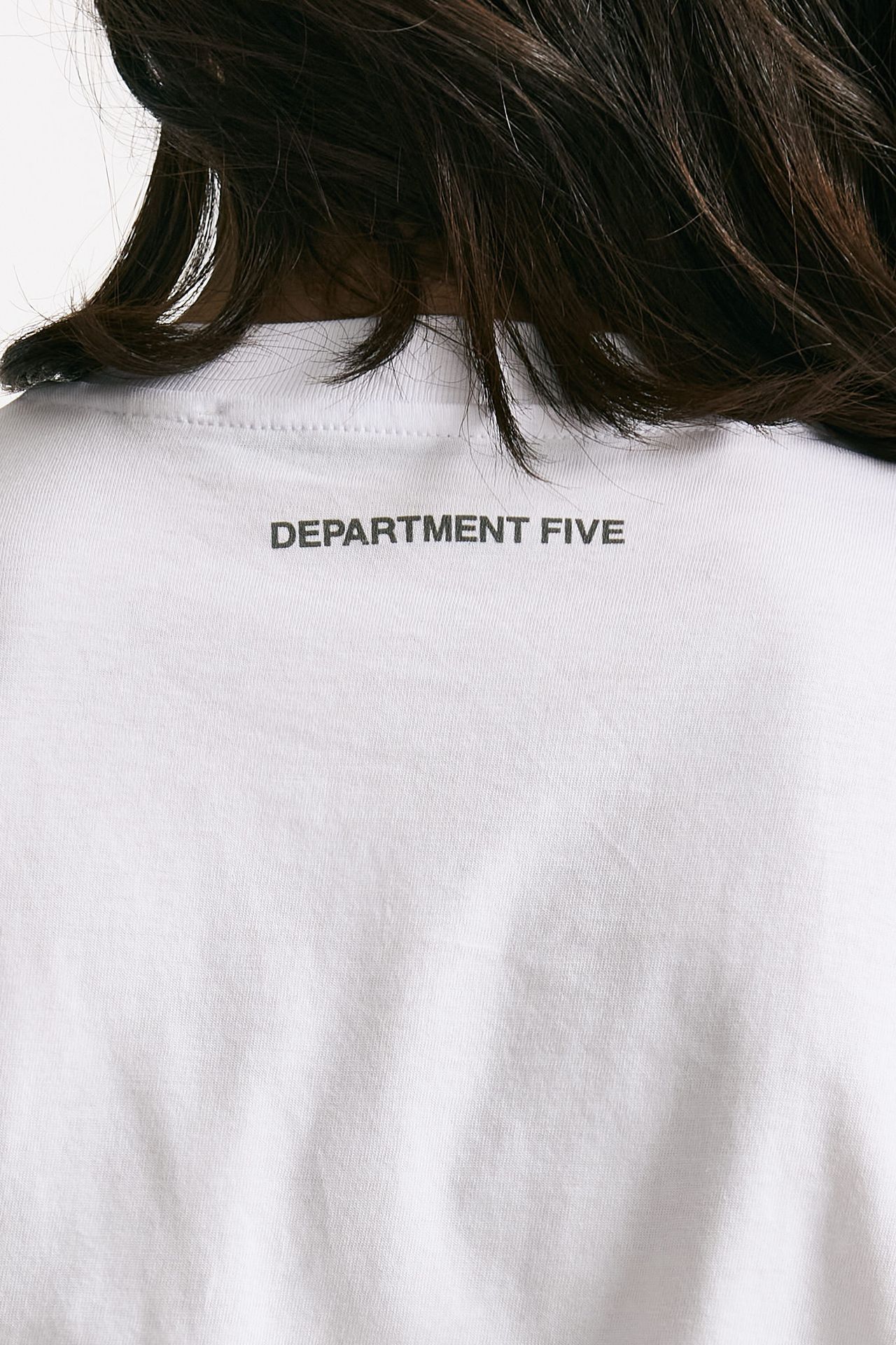 T-shirt boxy bianco donna Department five - 5