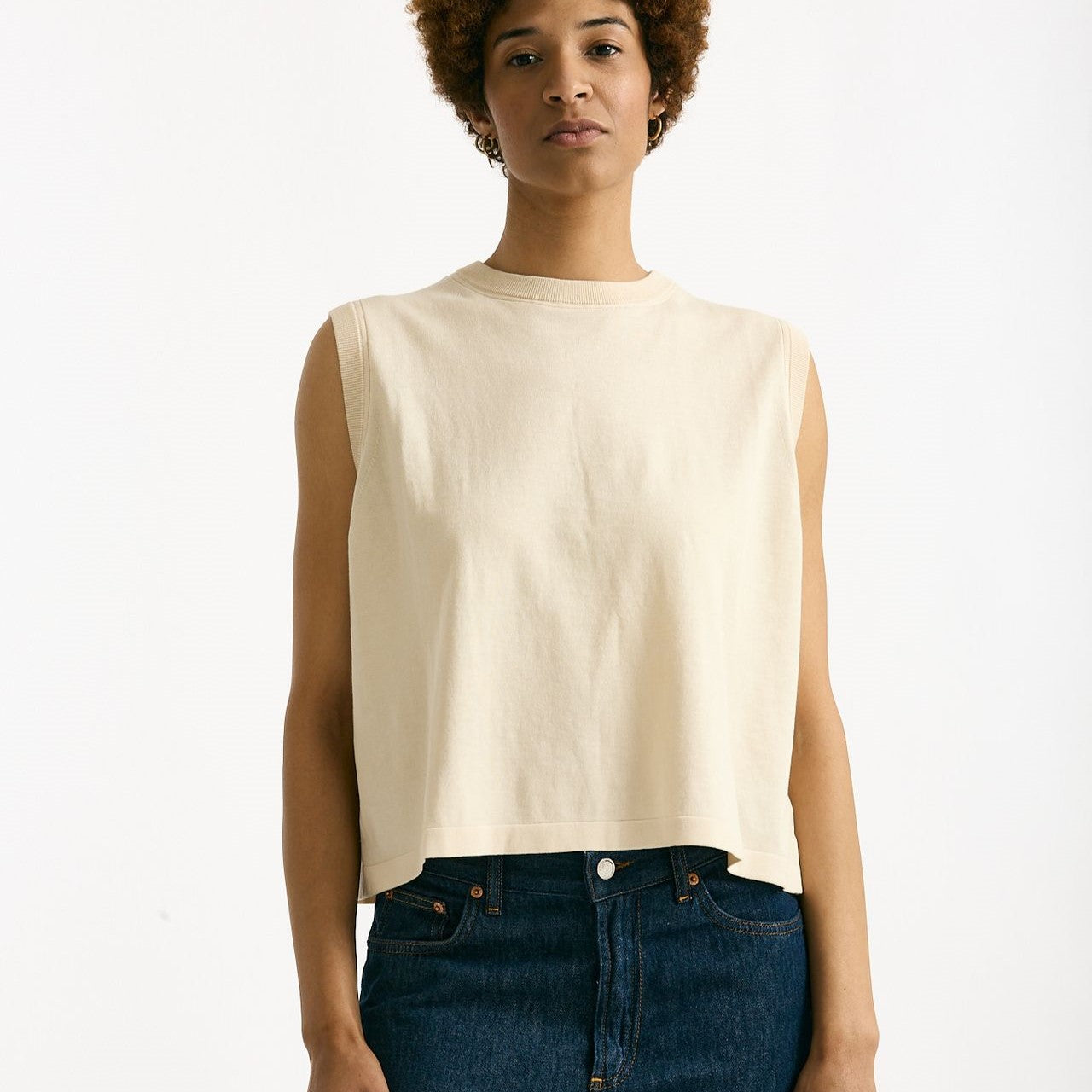 Gilet in maglia panna donna Department five - 6