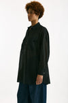 Camicia over in mussola di cotone nero donna Department five - 4