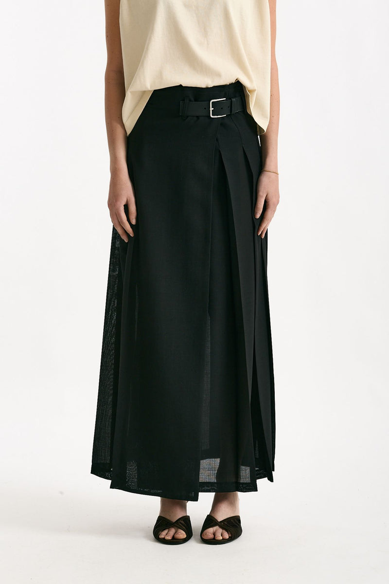 Gonna GILLES lunga a portafoglio nero donna Department five - 1