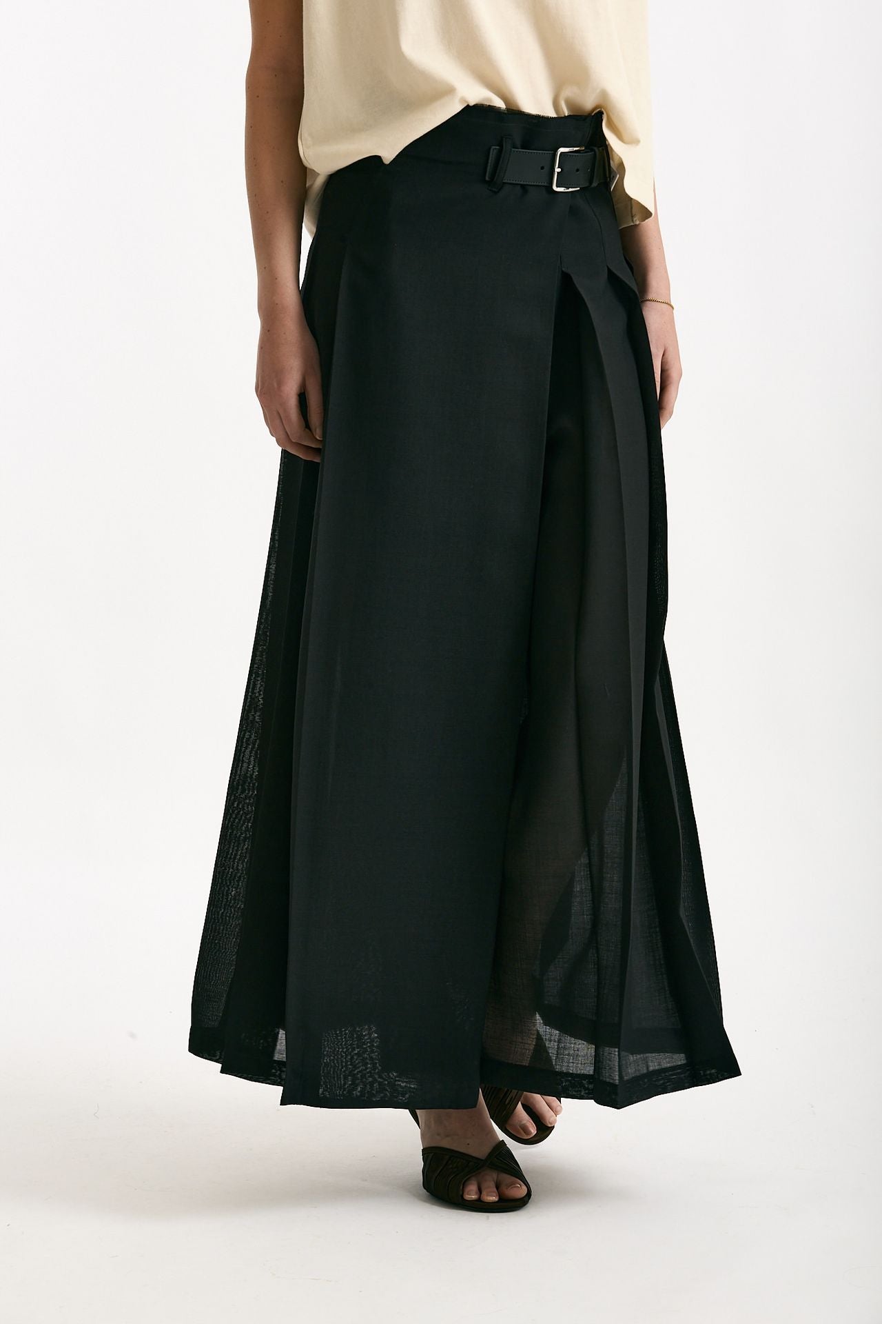 Gonna GILLES lunga a portafoglio nero donna Department five - 4