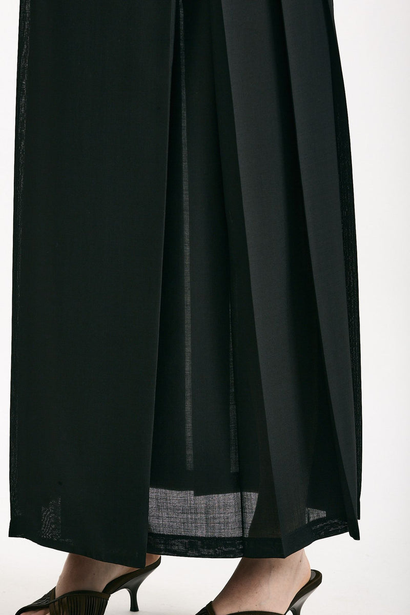 Gonna GILLES lunga a portafoglio nero donna Department five - 6
