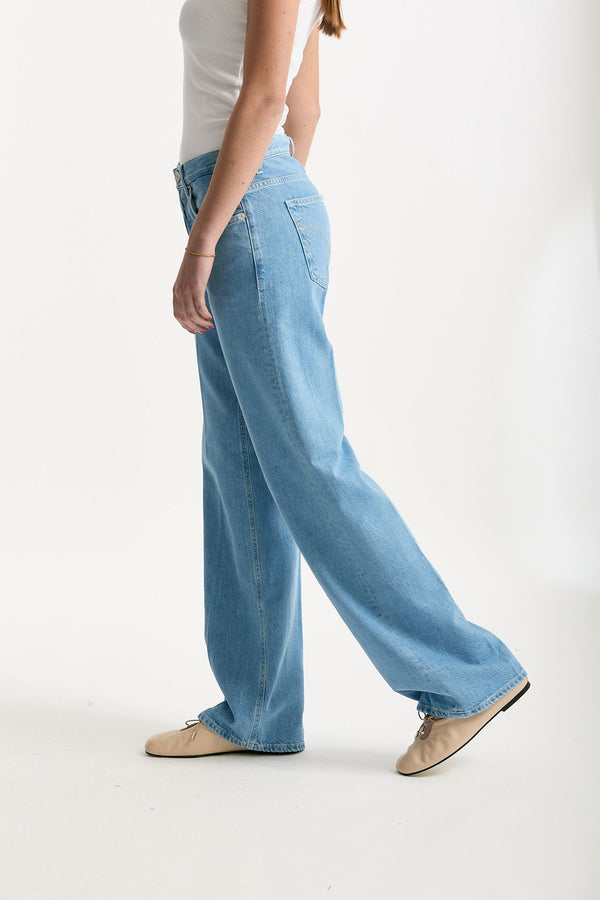 Jeans wide leg JACKLINE lavaggio chiaro donna Dondup