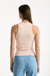 Top a costine rosa donna Dondup - 3