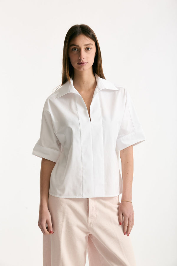 Camicia over bianco donna Dondup