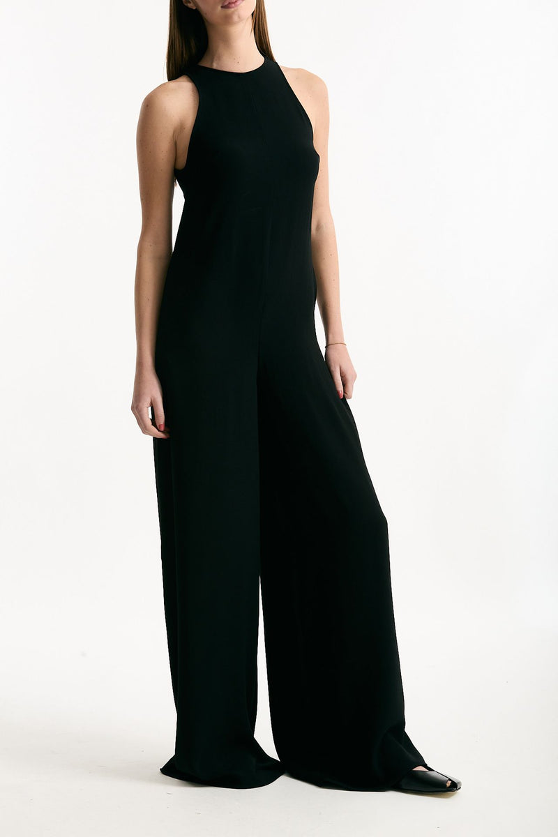 Tuta fluida nero donna Dondup - 1