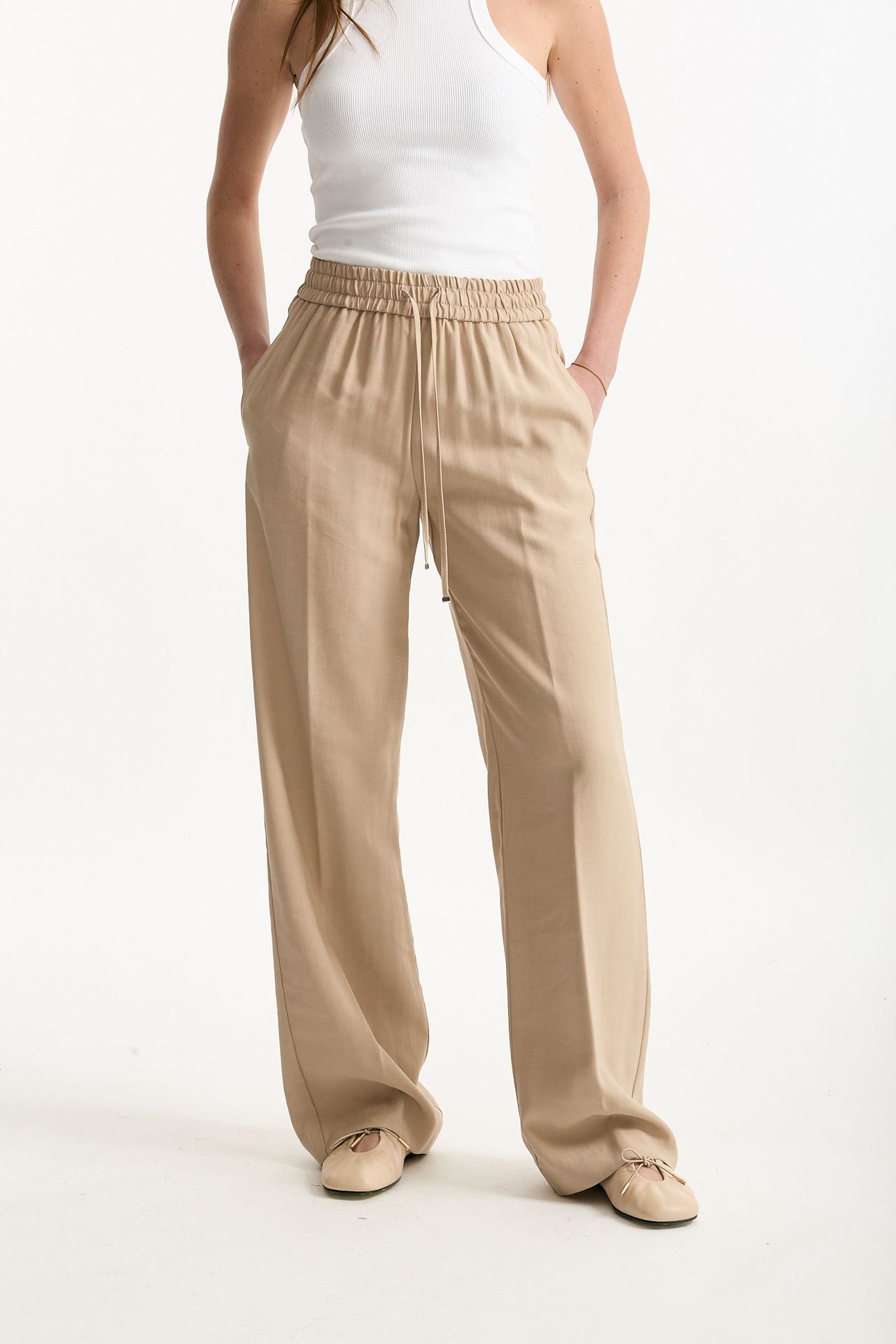 Pantalone fluido MARISOL beige donna Dondup - 1
