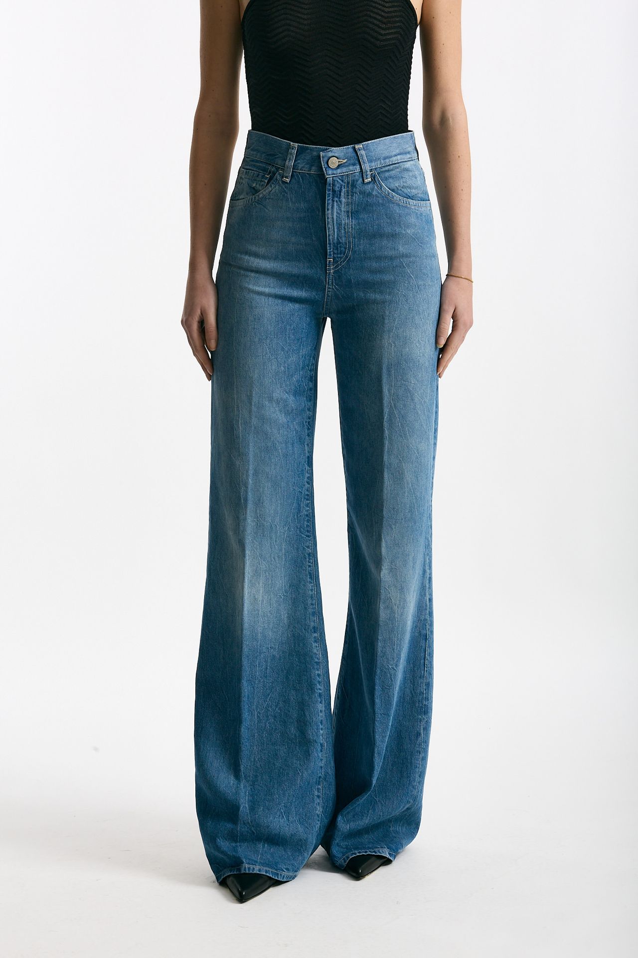Jeans palazzo AMBER medio chiaro donna Dondup - 1