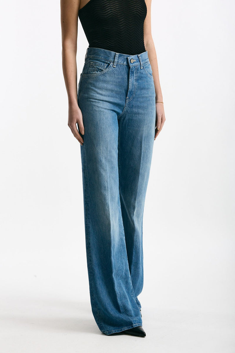 Jeans palazzo AMBER medio chiaro donna Dondup - 4