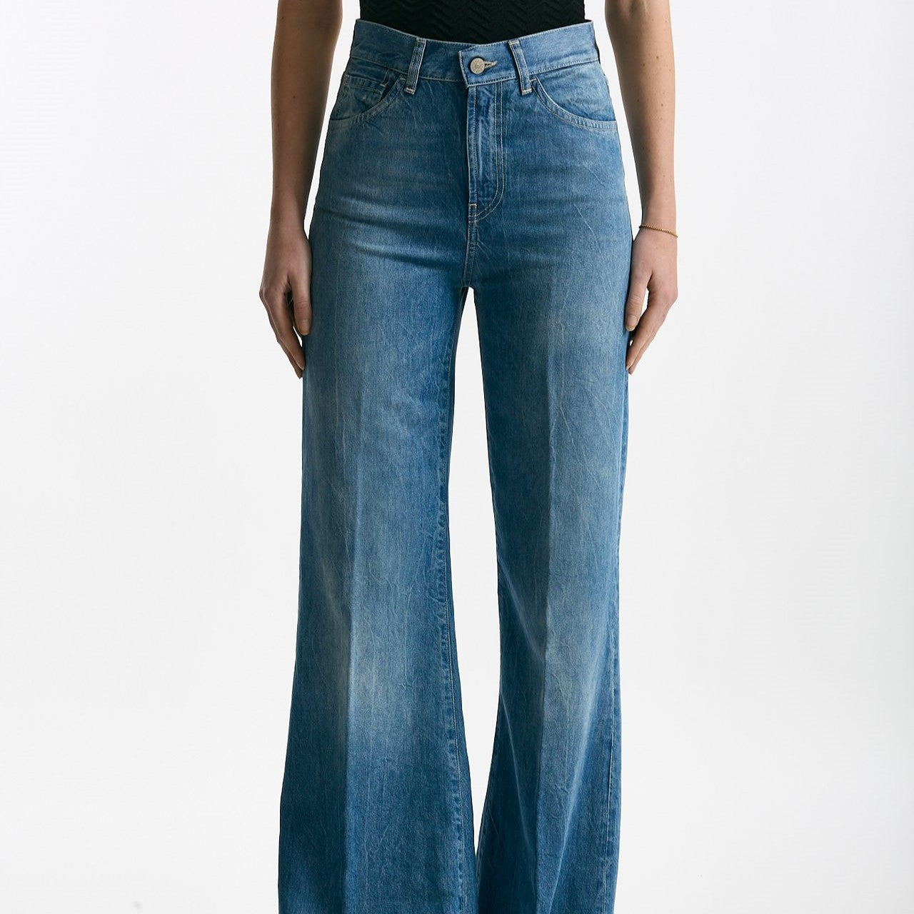 Jeans palazzo AMBER medio chiaro donna Dondup - 7