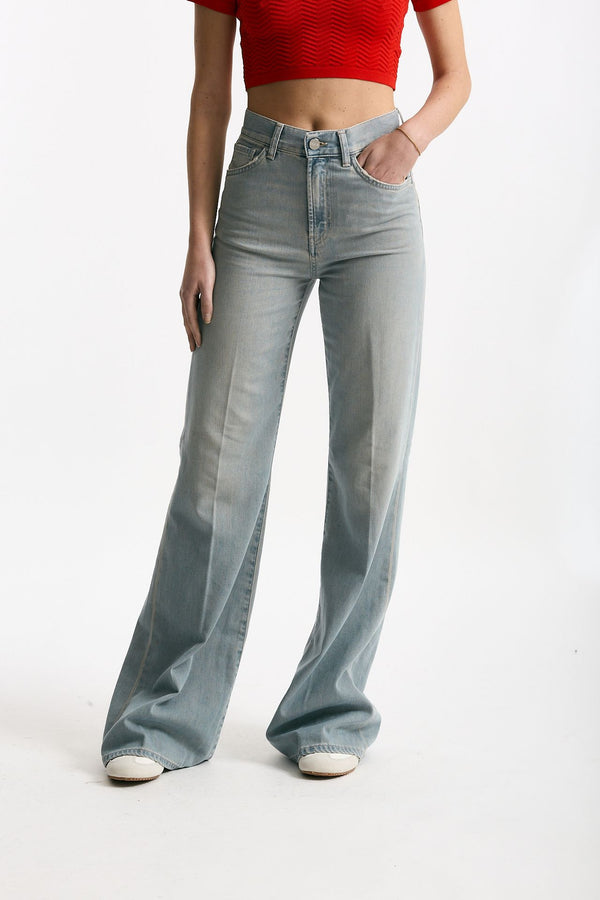 Jeans palazzo AMBER chiaro donna Dondup