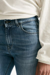 Jeans trombetta lavaggio chiaro donna Fay - 5