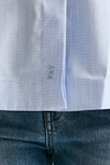 Camicia senza maniche azzurra con riga donna Fay - 6