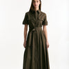 Abito in cotone verde militare donna Fay - 9