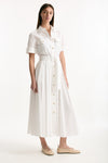 Abito in cotone bianco donna Fay - 4