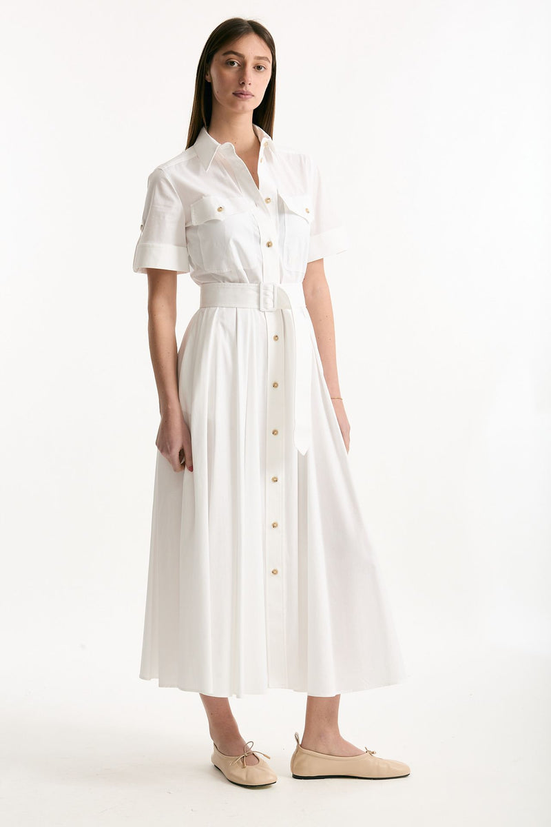 Abito in cotone bianco donna Fay - 4