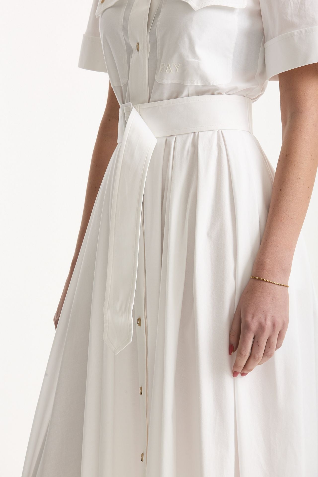 Abito in cotone bianco donna Fay - 7