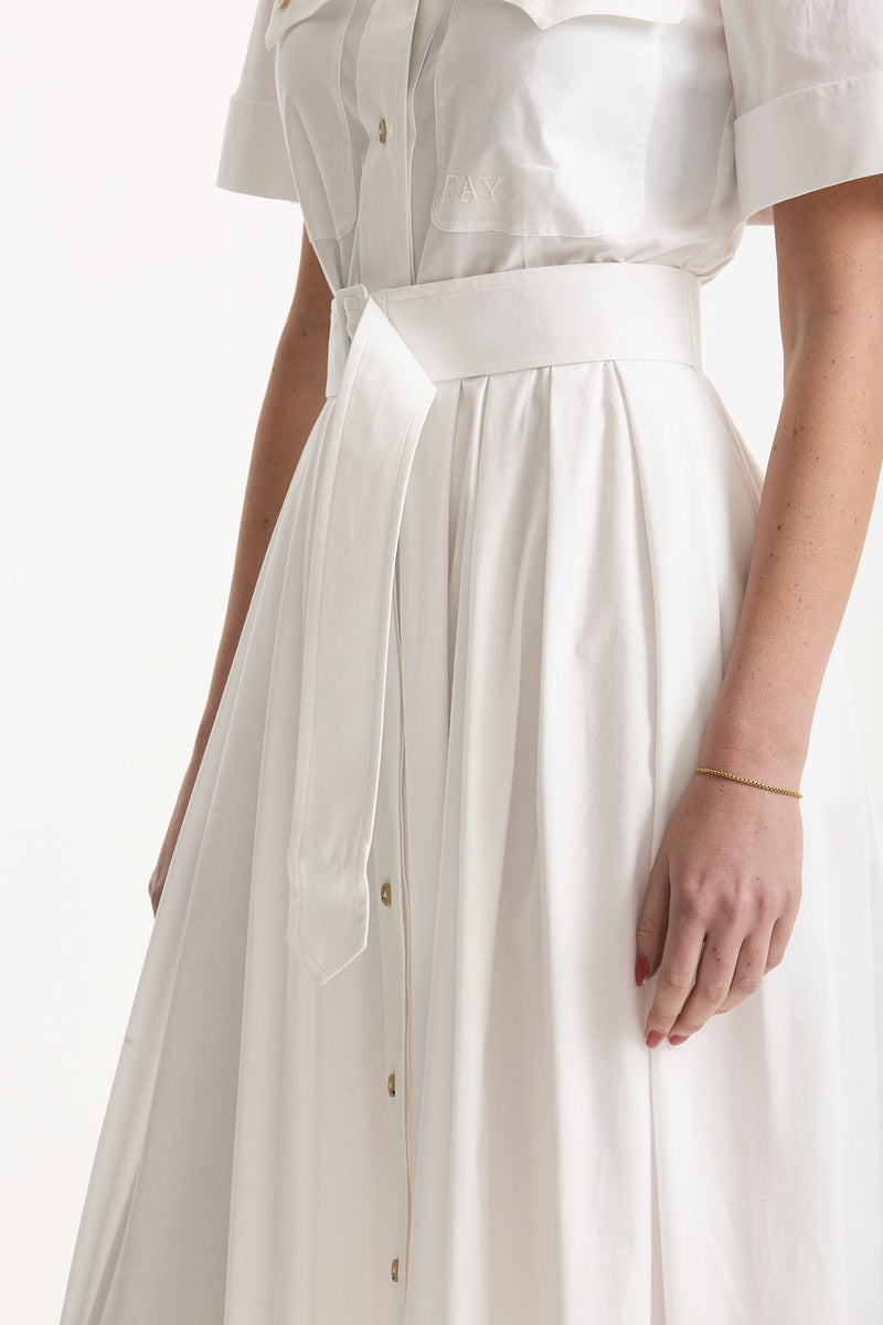 Abito in cotone bianco donna Fay - 7
