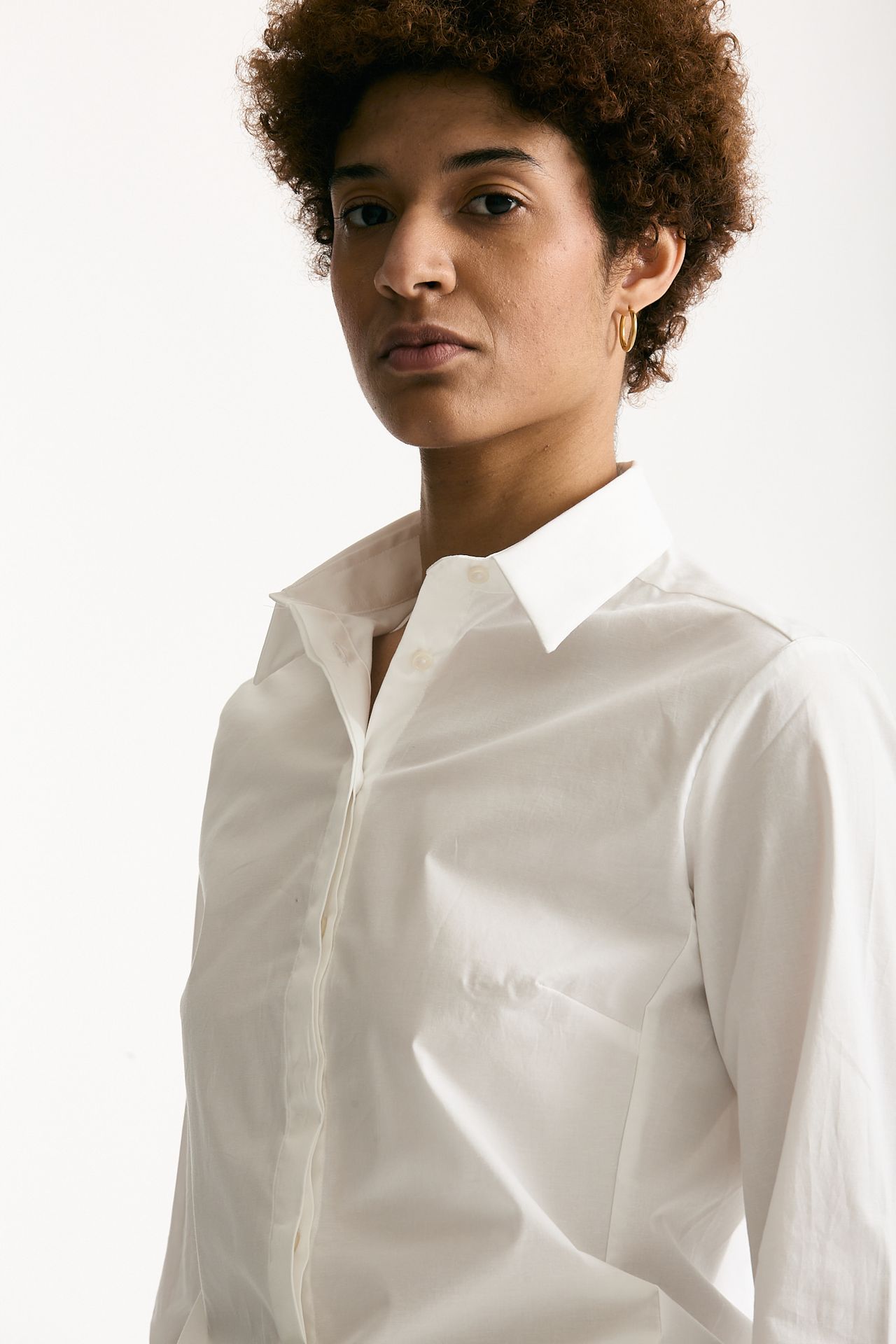 Camicia slim bianco donna Fay - 5
