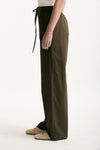 Pantalone in cotone verde militare donna Fay - 3