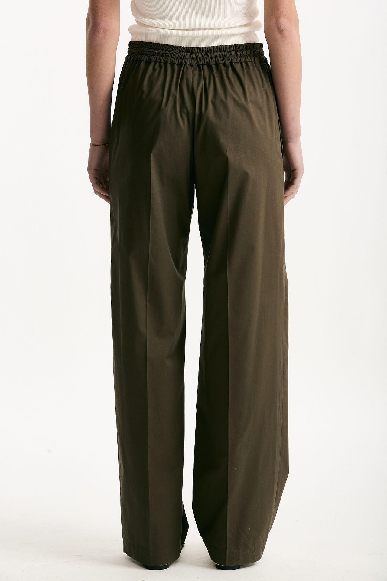 Pantalone in cotone verde militare donna Fay - 4