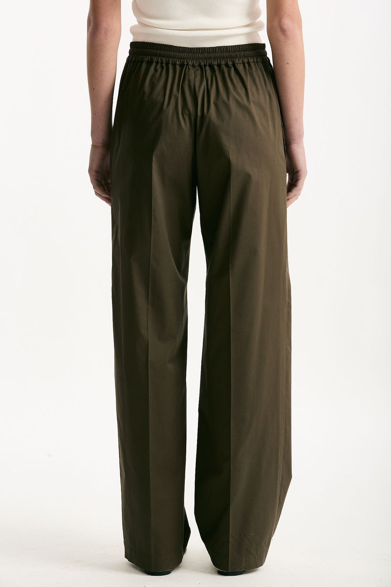 Pantalone in cotone verde militare donna Fay - 4