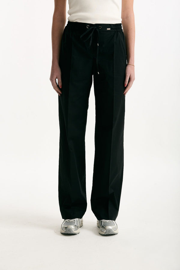 Pantalone in cotone nero donna Fay