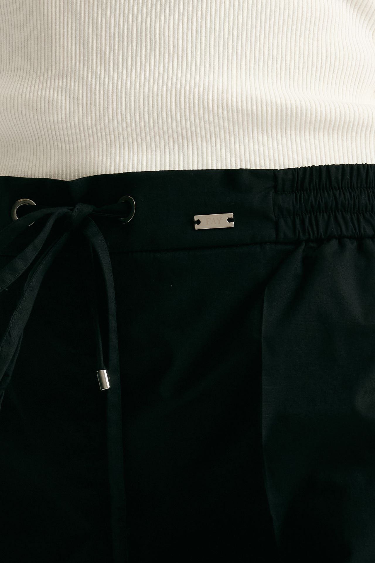Pantalone in cotone nero donna Fay - 6