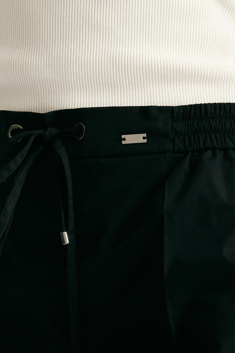Pantalone in cotone nero donna Fay - 6