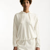 Felpa cappuccio in viscosa bianco donna Fay - 7