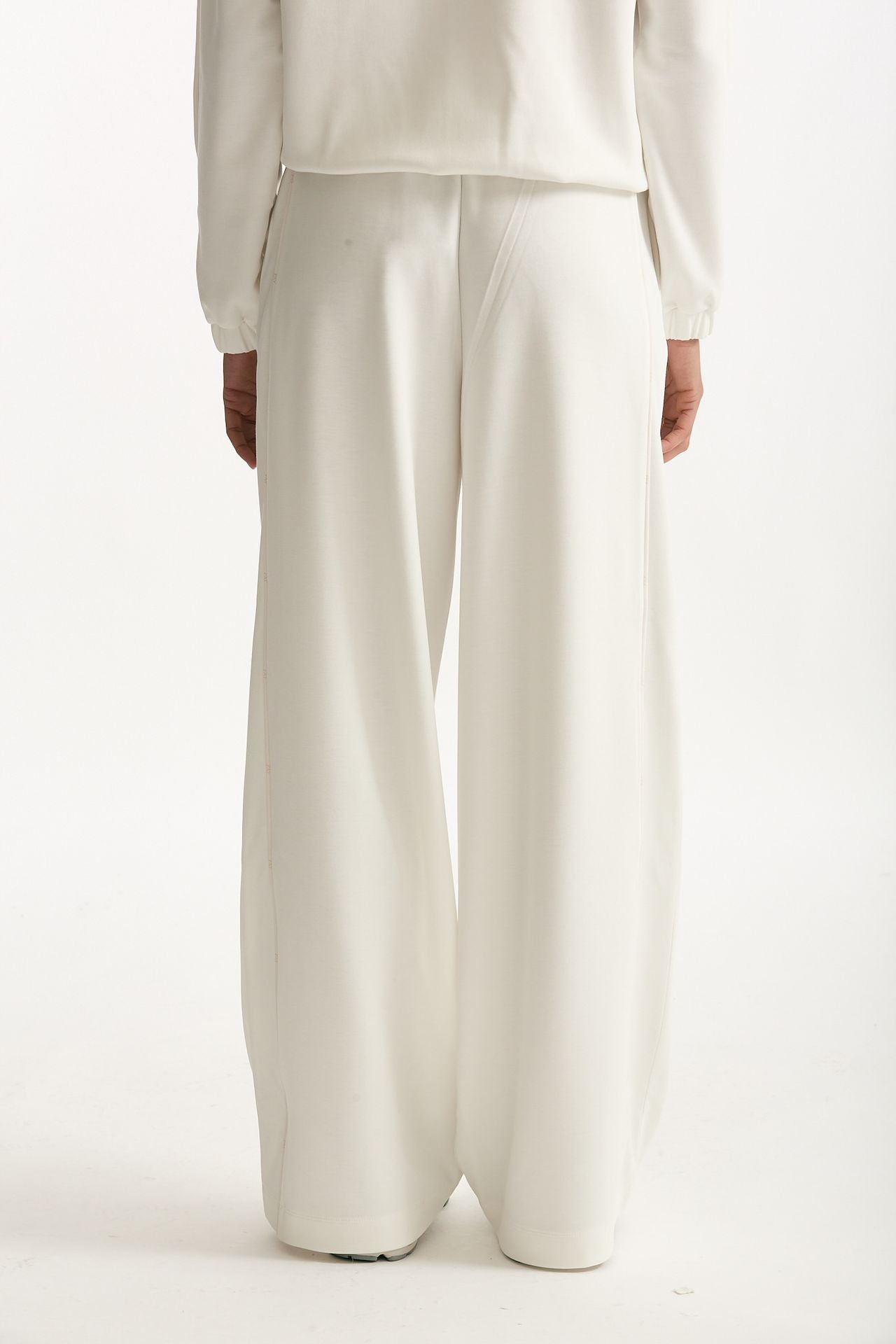 Pantalone in viscosa bianco donna Fay - 3